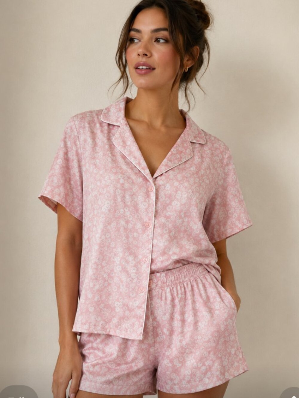 NWT Splendid Silk Floral Pajama Set S